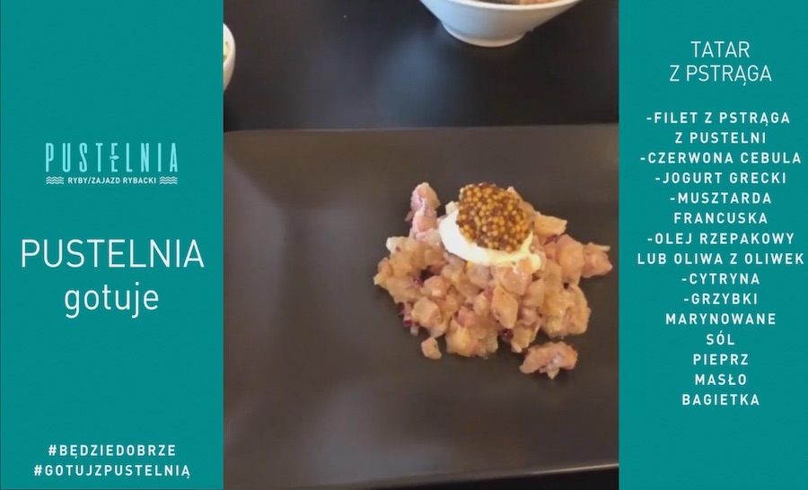 Pustelnia cooks – Trout tartare